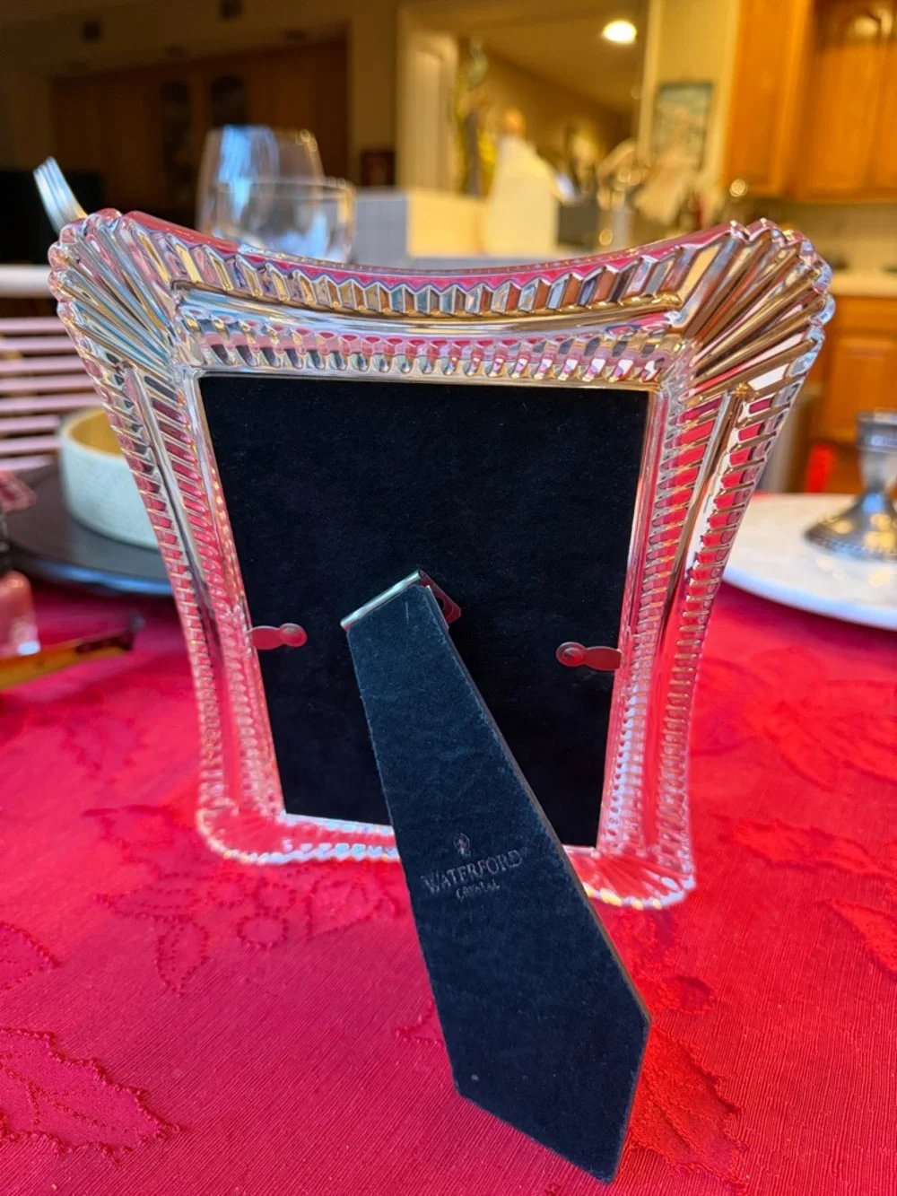 Vintage Waterford Crystal  Picture Frame -holding photo 4”X6” stamped